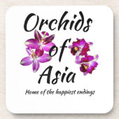 Orchideeën van Azië Bier Onderzetter (Voorkant)