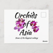 Orchideeën van Azië Briefkaart (Achterkant)