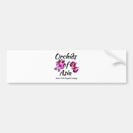 Orchideeën van Azië Bumpersticker (Voorkant)