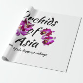 Orchideeën van Azië Cadeaupapier (Uitgerold)