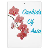 Orchideeën van Azië Dag Spa Klembord (Achterkant)