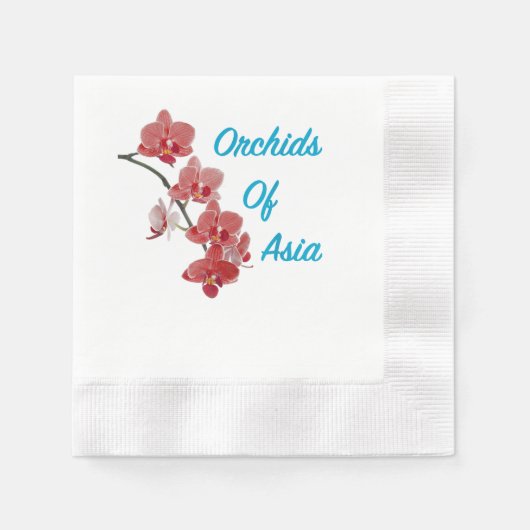 Orchideeën van Azië Dag Spa Servet (Voorkant)