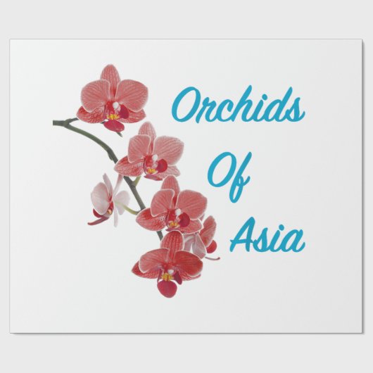 Orchideeën van Azië Dagspa Cadeaupapier (Vlak)