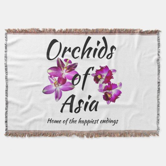Orchideeën van Azië Deken (Voorkant)