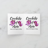 Orchideeën van Azië Feestdagen Kaart (Binnen)