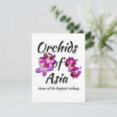 Orchideeën van Azië Feestdagenkaart (Staand voorkant)