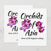 Orchideeën van Azië Feestdagenkaart (Voorkant / Achterkant)
