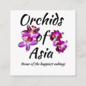 Orchideeën van Azië Informatiekaartje (Voorkant)