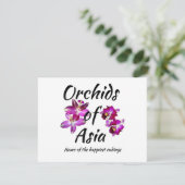 Orchideeën van Azië Kaart (Staand voorkant)