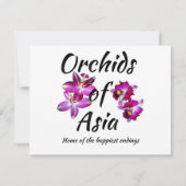 Orchideeën van Azië Kaart (Achterkant)