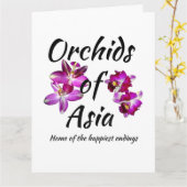 Orchideeën van Azië Kaart (Gele Bloem)