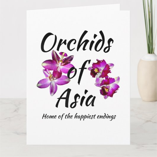 Orchideeën van Azië Kaart (Voorkant)