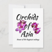 Orchideeën van Azië Kaart (Voorkant)