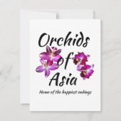 Orchideeën van Azië Kaart (Achterkant)