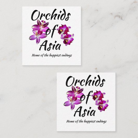 Orchideeën van Azië Klantenkaartje (Voorkant / Achterkant)