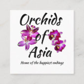 Orchideeën van Azië Klantenkaartje (Achterkant)