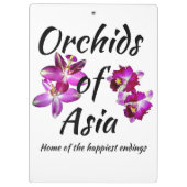 Orchideeën van Azië Klembord (Achterkant)