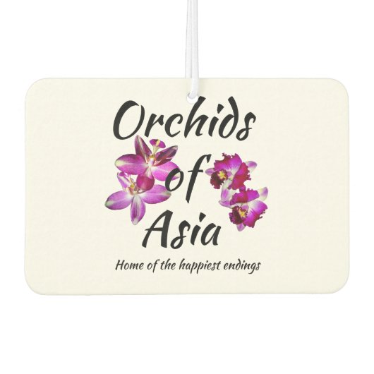 Orchideeën van Azië Luchtverfrisser (Voorkant)