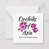 Orchideeën van Azië Notitiekaartje (Voorkant)