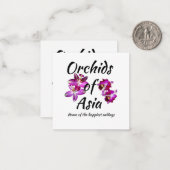 Orchideeën van Azië Notitiekaartje (Voorkant / Achterkant in situ)