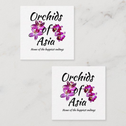 Orchideeën van Azië Notitiekaartje (Voorkant / Achterkant)