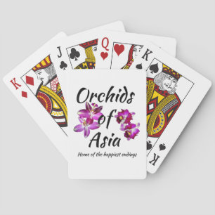 Orchideeën van Azië Pokerkaarten