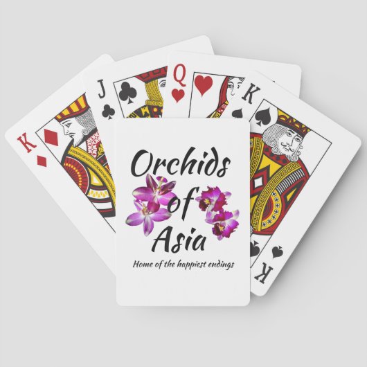 Orchideeën van Azië Pokerkaarten (Achterkant)