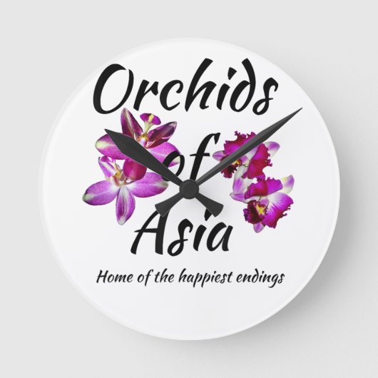 Orchideeën van Azië Ronde Klok (Voorkant)