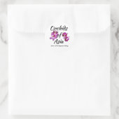 Orchideeën van Azië Ronde Sticker (Tas)