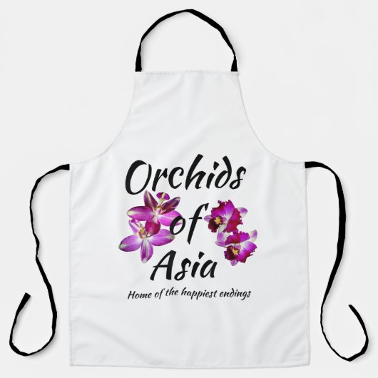 Orchideeën van Azië Schort (Voorkant)