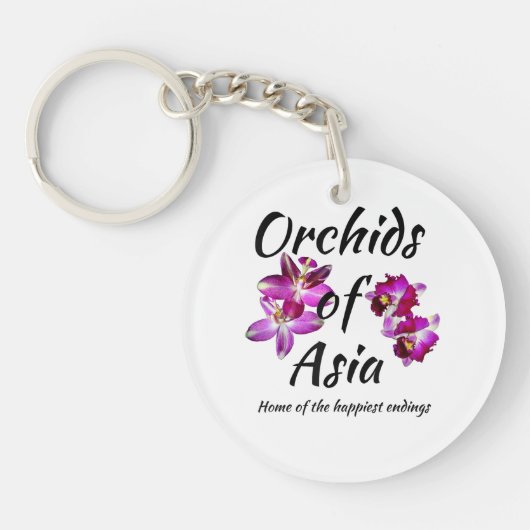 Orchideeën van Azië Sleutelhanger (Voorkant)