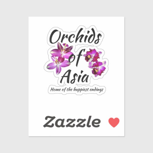 Orchideeën van Azië Sticker (Vel)
