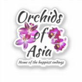 Orchideeën van Azië Sticker (Voorkant)