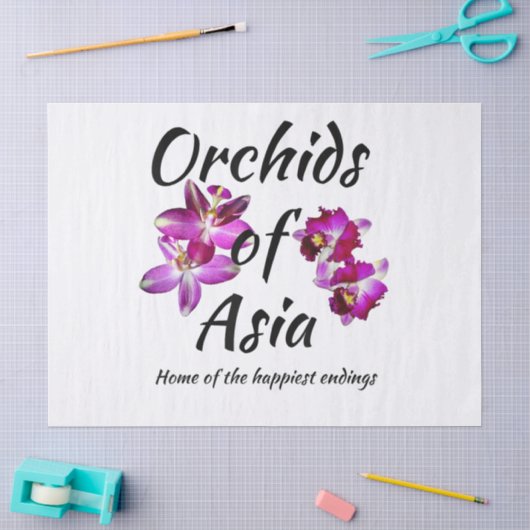 Orchideeën van Azië Tissuepapier (Craft)