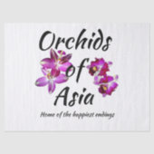 Orchideeën van Azië Tissuepapier (Voorkant)