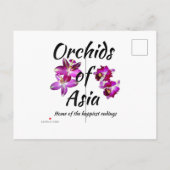 Orchideeën van Azië Uitnodiging Briefkaart (Achterkant)