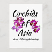 Orchideeën van Azië Uitnodiging Briefkaart (Voorkant)