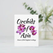 Orchideeën van Azië Uitnodiging Briefkaart (Staand voorkant)