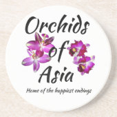Orchideeën van Azië Zandsteen Onderzetter (Voorkant)