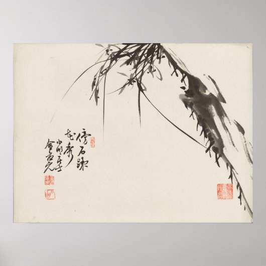 Orchideeën van de Koreaanse kunstenaar Kim Eung-wo Poster (Voorkant)