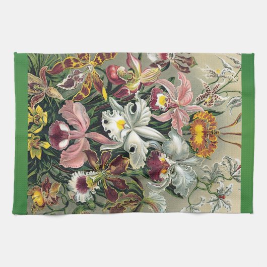 Orchideeën van Ernst Haeckel Theedoek (Horizontaal)