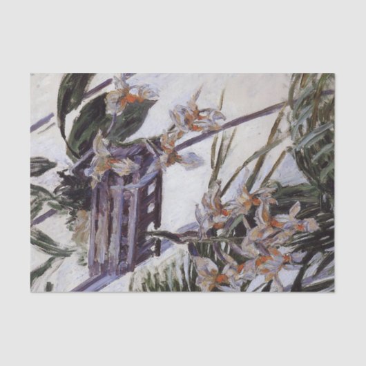 Orchideeën van Gustave Caillebotte Tissue Paper Tissuepapier (Voorkant)