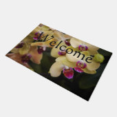 Orchideeën van roze en geel deurmat (Schuin)