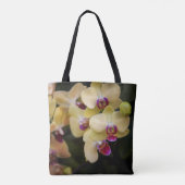 Orchideeën van roze en geel tote bag (Achterkant)