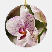Orchideeën van Shirley Taylor Keramisch Ornament (Achterkant)