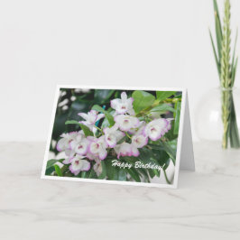 Orchideeën Verjaardag Kaart