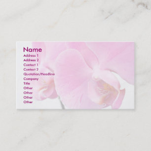 Orchideeën Visitekaartje