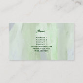 Orchideeën Visitekaartjes voor Floral Design (Achterkant)