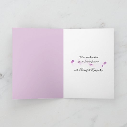 Orchideeën voor het verlies van dochter kaart (Binnen)