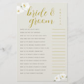 Orchideeën Vrijgezellenfeest Game bruid bruidegom  Flyer (Voorkant)